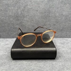 Vintage United Colors of Benetton PHOENIX Eyeglasses Frames Amber Round Japan